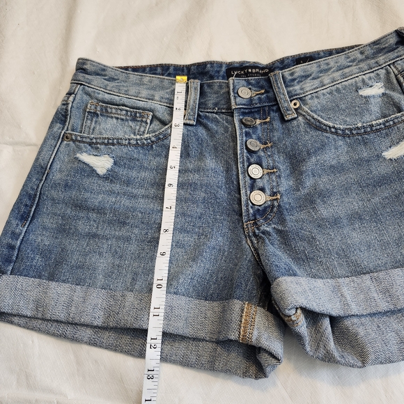Lucky Brand Size 6 Women's Blue Denim Short - Picture 5 of 10